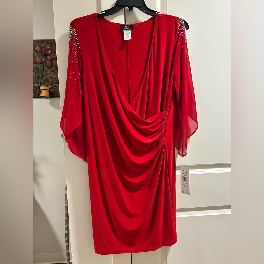 MSK Women's Vibrant Red Attire